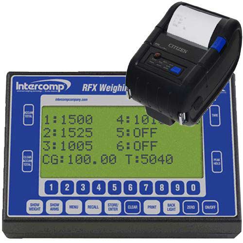 Intercomp HH60 Wireless Indicator W/Bluetooth Printer 101225-RFX-P 