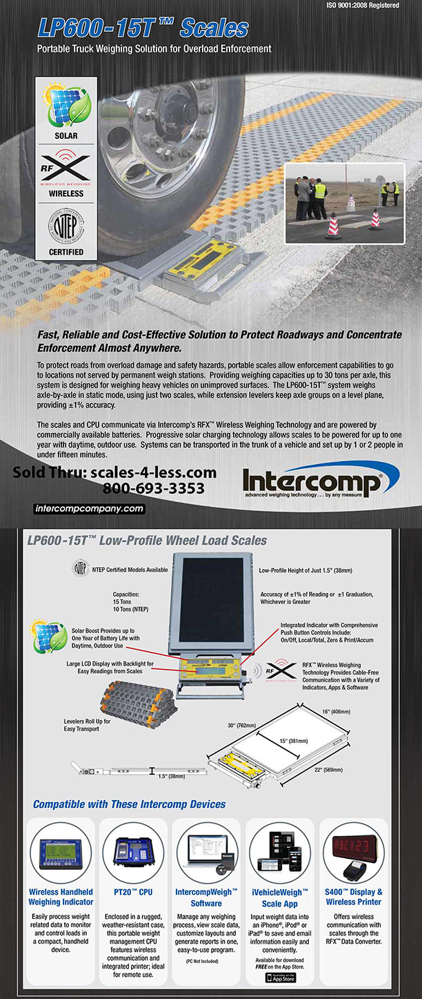 Intercomp LP600-10T Portable NTEP Scale System 182019-RFX