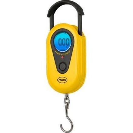American Weigh Scales AMW-SR-5 11 x 0. 1lb Yellow Digital Hanging Fish Scale